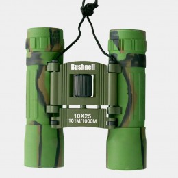 Бинокль Bushnell Power View 10x25 101м/1000 туристический, обзорный, складной, Зеленый камуфляж (YAB)