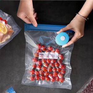 Портативний вакуумний пакувальник Always Fresh для зберігання продуктів із комплектом пакетів, Блакитний (YAB)