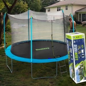 Детский батут с лестницей и защитой Bestway 59104, 366 х 278 см