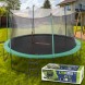 Детский батут с лестницей и защитой Bestway 59105, 427 х 286 см