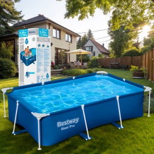 Каркасний басейн Bestway 56403, 259х170х61 см 2300 л Каркасний басейн Bestway 56403, 259х170х61 см 2300 л