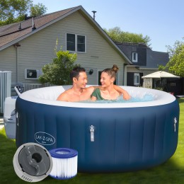 Надувное джакузи-СПА аэромассаж 4 места, фильтр-насос Lay-Z-Spa Miami, Bestway 6001C, 180 х 66 см 669 л
