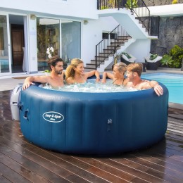 Надувное джакузи-СПА аэромассаж 4 места, фильтр-насос Lay-Z-Spa Miami, Bestway 6001D, 196 х 66 см 908 л