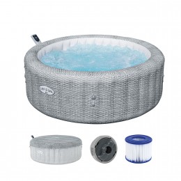 Надувное джакузи-СПА аэромассаж 6 мест, фильтр-насос Lay-Z-Spa Bali, Bestway 6001N, 196 х 71 см 980 л