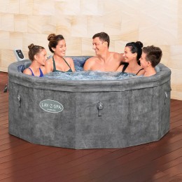 Надувное джакузи-СПА аэромассаж 6 мест Lay-Z-Spa Carrara Bestway 6001V, 170 х 65 см 850 л