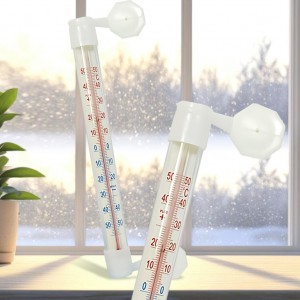 Термометр віконний круглий на липучці для дому та вулиці -50...+50 (YAB)