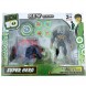 Коллекционные фигурки BEN10 G11979/0843-4 с часами и диском 5 серия светящиеся, со звуком в коробке (NI)