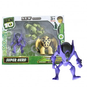  Коллекционные фигурки BEN10 G11992/0843-13, 3 светящиеся фигурки (NI)