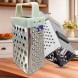 Кухонная компактная стальная мини-терка на магнитике с 3 разными сторонами 7,5 см Серый (YAB)