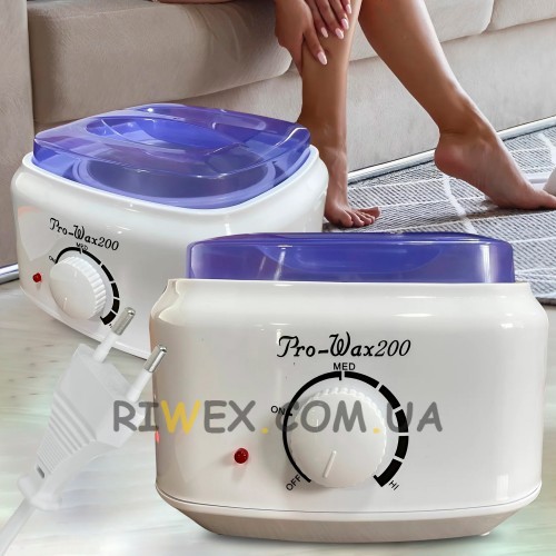Универсальный электрический банковский воскоплав с регулятором нагрева PRO-WAX 200 Белый (YAB)