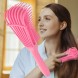 Расческа продувная антистатическая для густых волос с распоркой трансформер Розовый (YAB)