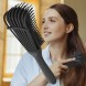 Расческа продувная антистатическая для густых волос с распоркой трансформер Черный (YAB)