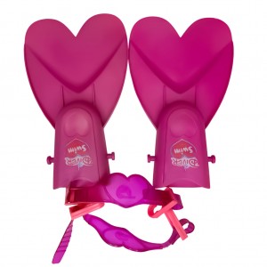 Яркие детские ласты Beach TOY Fun Diver Swim A89/B645582 с открытой пяткой, Розовый