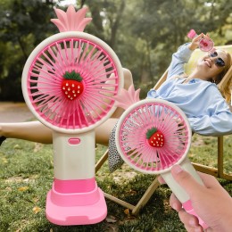 Портативный ручной-настольный вентилятор miniFan 99006-3 (USB-A - DC) Розовый (YAB)