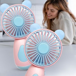 Вентилятор настольный/ручной miniFan 99013-2 (USB-A - DC), Розовый/Голубой