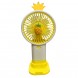 Портативний ручний-настільний вентилятор miniFan 99006-3 (USB-A - DC) Жовтий (YAB)