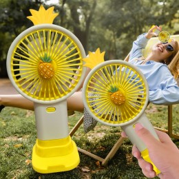 Портативный ручной-настольный вентилятор miniFan 99006-3 (USB-A - DC) Желтый (YAB)