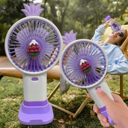 Портативный ручной-настольный вентилятор miniFan 99006-3 (USB-A - DC) Фиолетовый (YAB)