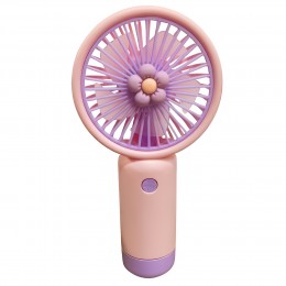 Портативный ручной-настольный вентилятор miniFan 99010-2 (USB-A - DC) Розовый (YAB)