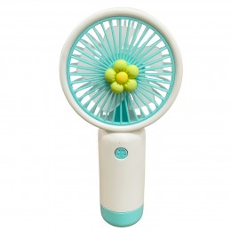 Портативный ручной-настольный вентилятор miniFan 99010-2 (USB-A - DC) Бело-голубой (YAB)