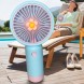 Портативный ручной-настольный вентилятор miniFan 99010-2 (USB-A - DC) Голубой (YAB)
