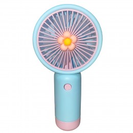 Портативный ручной-настольный вентилятор miniFan 99010-2 (USB-A - DC) Голубой (YAB)