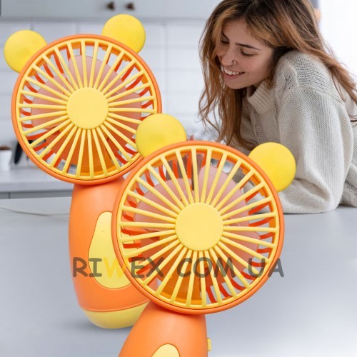 Вентилятор настольный/ручной miniFan 99013-2 (USB-A - DC), Оранжевый/Желтый