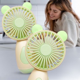 Вентилятор настольный/ручной miniFan 99013-2 (USB-A - DC), Салатовый/Желтый