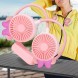  Портативный вентилятор на шею hungerFan 99012-5 (USB-A - microUSB), Розовый