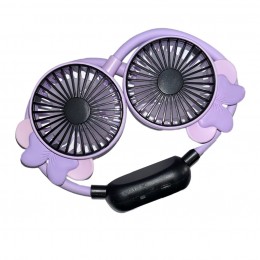  Портативный вентилятор на шею hungerFan 99012-5 (USB-A - microUSB), Фиолетовый