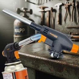 Газовий пальник Циклон Flame Gun 930 із п’єзопідпалом для нагріву, пайки та кулінарії (JS)