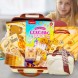 Дитячий подарунковий набір канцелярії на 55 предметів "Капібара" у бежевій валізці
