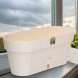 Овальний горщик для квітів з автополиванням «LATINA WINDOW BOX» 17*39,5см, 6,7л Кремовий (DRKJ)