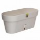 Овальний горщик для квітів з автополиванням «LATINA WINDOW BOX» 17*39,5см, 6,7л Пісочний (DRKJ)