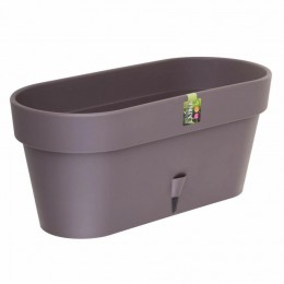 Овальний горщик для квітів з автополиванням «LATINA WINDOW BOX» 17*39,5см, 6,7л Шаде (DRKJ)