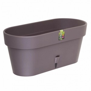 Овальний горщик для квітів з автополиванням «LATINA WINDOW BOX» 17*39,5см, 6,7л Шаде (DRKJ)