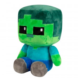 Дитяча м'яка іграшка-фігурка з гри Майнкрафт Minecraft Зомбі (AX)