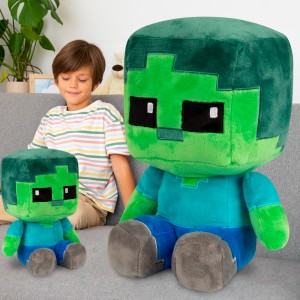 Дитяча м'яка іграшка-фігурка з гри Майнкрафт Minecraft Зомбі (AX)