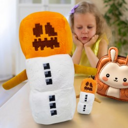 Дитяча м'яка іграшка-брелок фігурка з гри Minecraft Сніжний голем (AX)