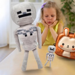 Дитяча м'яка іграшка-брелок фігурка з гри Minecraft Скелет (AX)