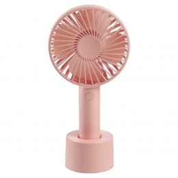 Портативний компактний вентилятор на 3 швидкості MiniFan USB Рожевий