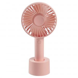 Портативний компактний вентилятор на 3 швидкості MiniFan USB Рожевий