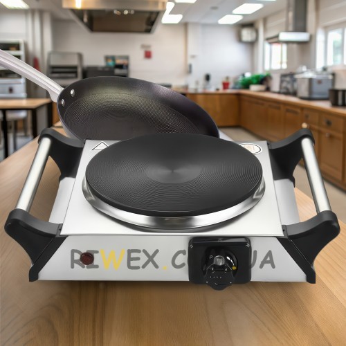Портативна настільна електрична плита 1 конфорка чувунний диск Star Chef St-8100A/1982 1500 Вт (JS)