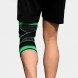 Эластичный спортивный наколенник Knee Support WN-26, размер XXL, черный с зеленым (205)