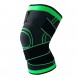 Эластичный спортивный наколенник Knee Support WN-26, размер XXL, черный с зеленым (205)