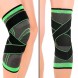 Эластичный спортивный наколенник Knee Support WN-26, размер XXL, черный с зеленым (205)