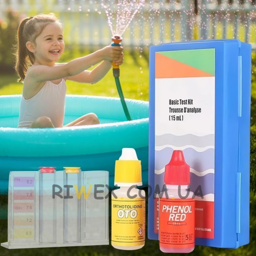 Капельний тестер AquaDoctor Basic Cl/pH контроль якості води у  басейні