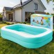 Дитячий надувний басейн Intex 57181 229х147х46см 519 л Бірюзовий