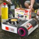 Туристическая портативная переносная газовая плита для кемпинга и дома JD-208/1369 2100Вт Серебряный (JS)
