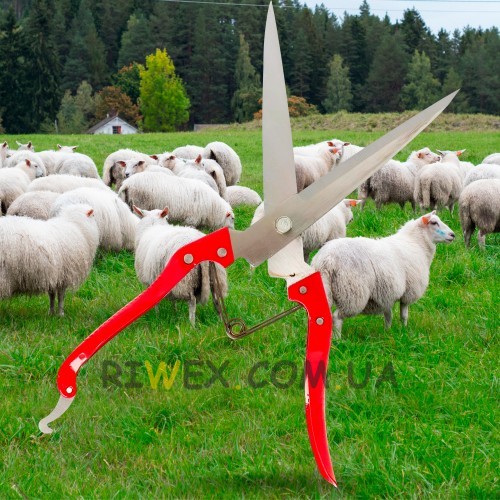 Гострі портативні ножиці з фіксатором для стрижки овець 2030 FEL LONG - Wool-Shears 200мм (JS)